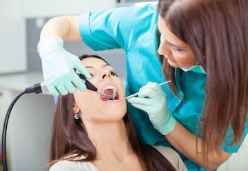 woman at the dentist in jonesboro ar